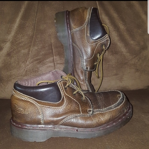 Dr. Martens Other - DR. MARTENS DOC MOC TOE ANKLE BOOTS 8458 BROWN LEATHER